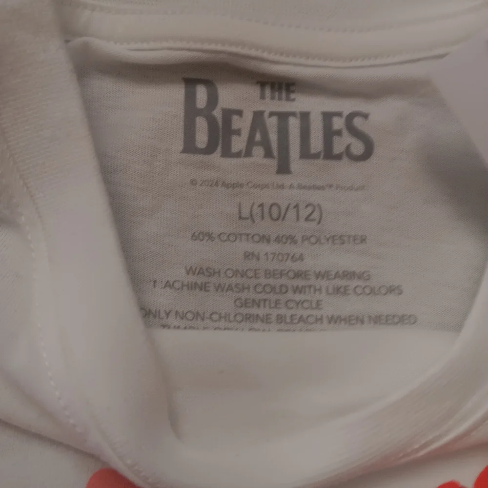The Beatles Top Size Large Girls New